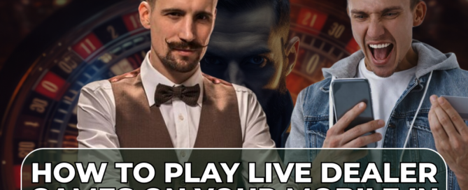 A mobile screen displaying live dealer games, with instructions for playing in Bangladesh.