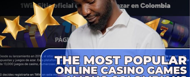 An illustration featuring the most popular online casino games among Colombians, highlighting their colorful designs and themes.